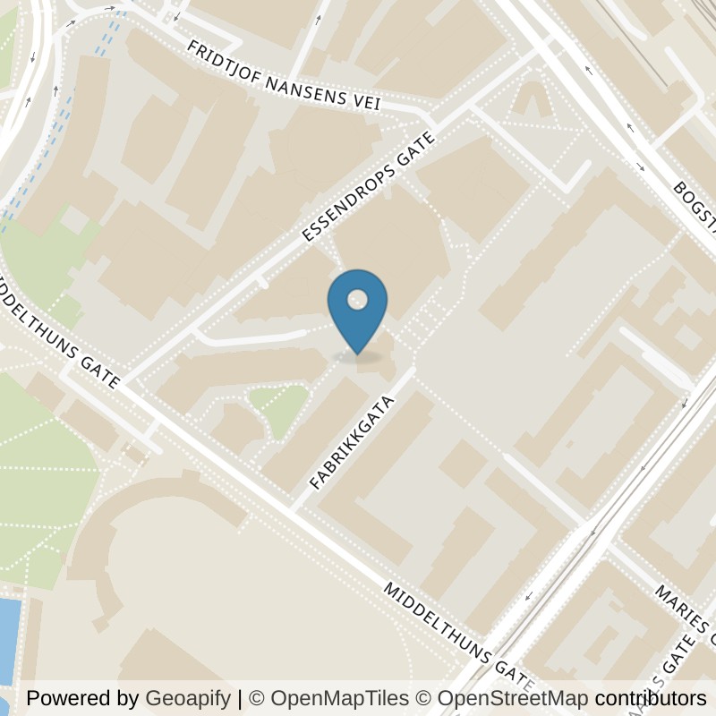 Map: location of SATS Colosseum in Oslo