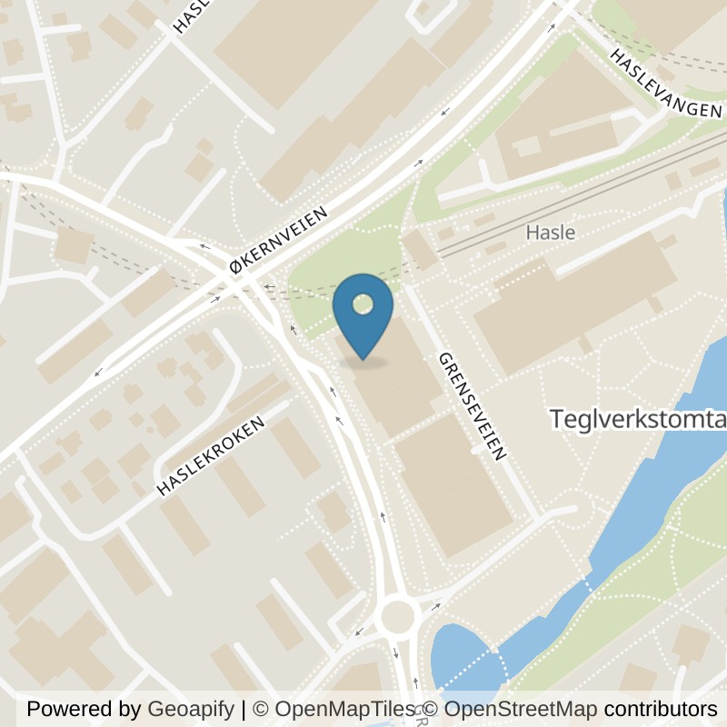 Map: location of SATS Hasle in Oslo