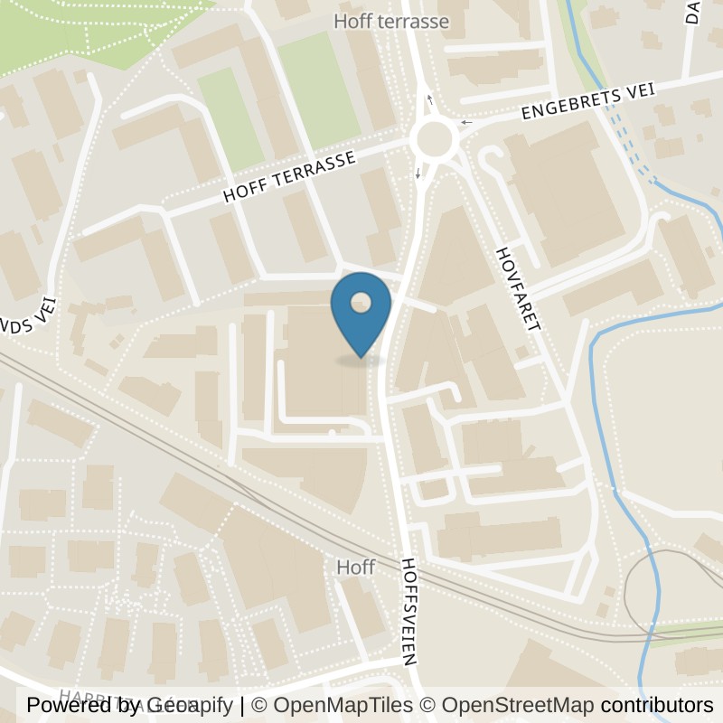 Map: location of SATS Hoff in Oslo