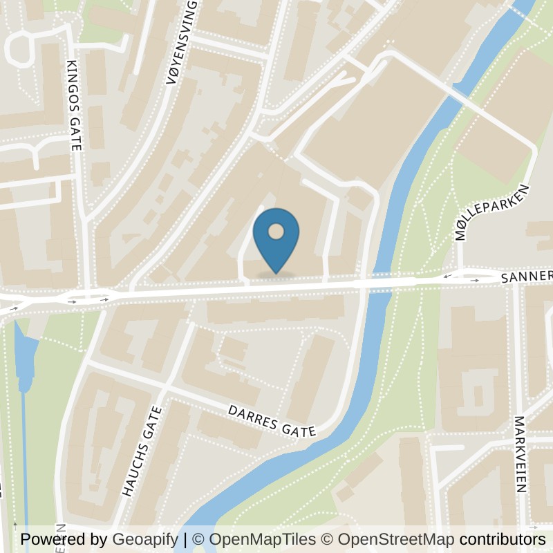 Map: location of SATS Ila in Oslo