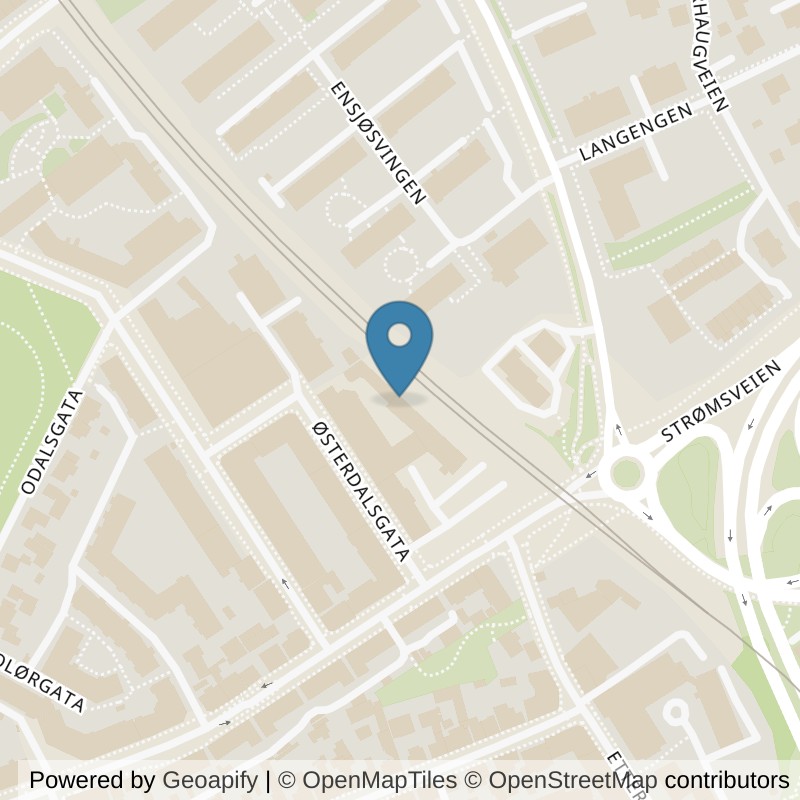 Map: location of SATS Kampen in Oslo