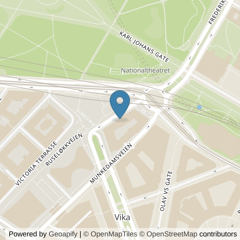 Map: location of SATS Nationalteateret in Oslo