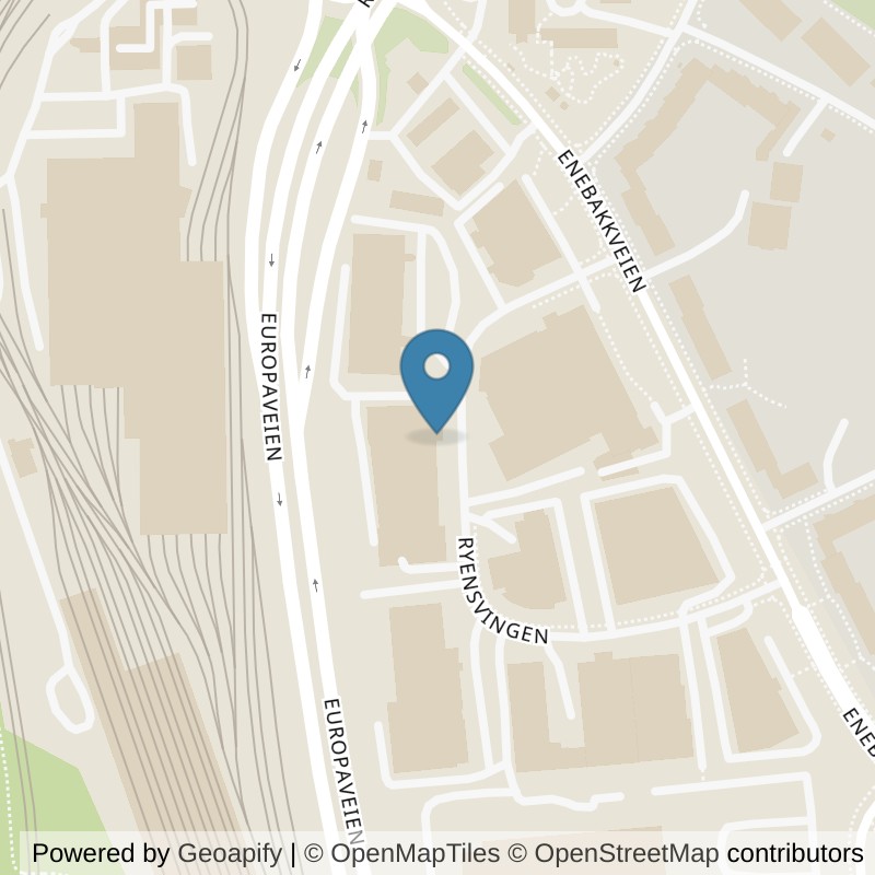 Map: location of SATS Ryen in Oslo