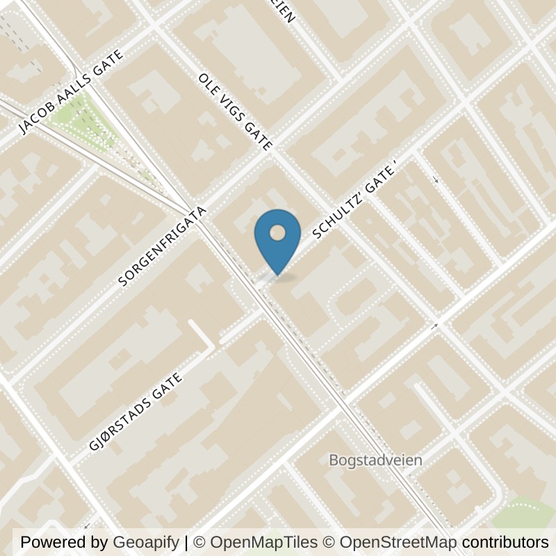 Map: location of SATS Yoga Majorstuen in Oslo