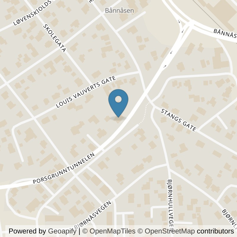 Map: location of SATS Porsgrunn in Porsgrunn