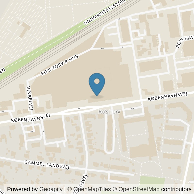 Map: location of SATS Roskilde in Roskilde