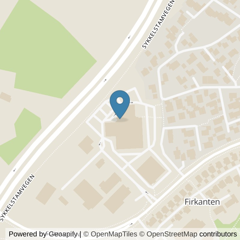 Map: location of SATS Trim Towers in Sandnes