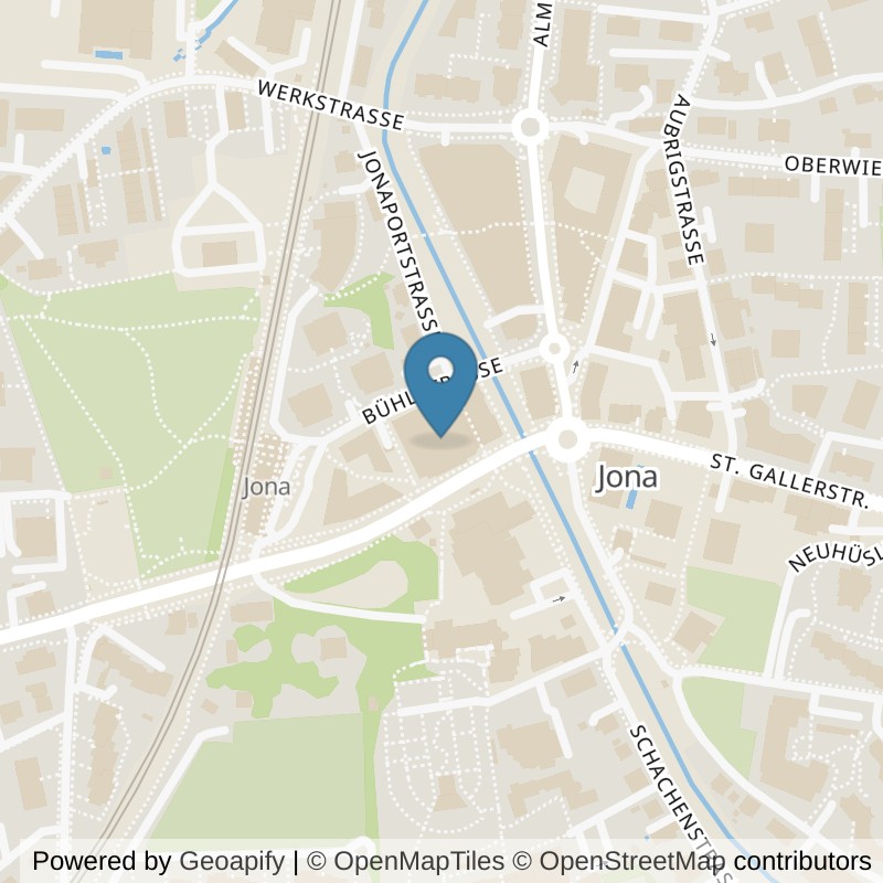 Map: location of SB Fitness - Shape your Body in Jona SG