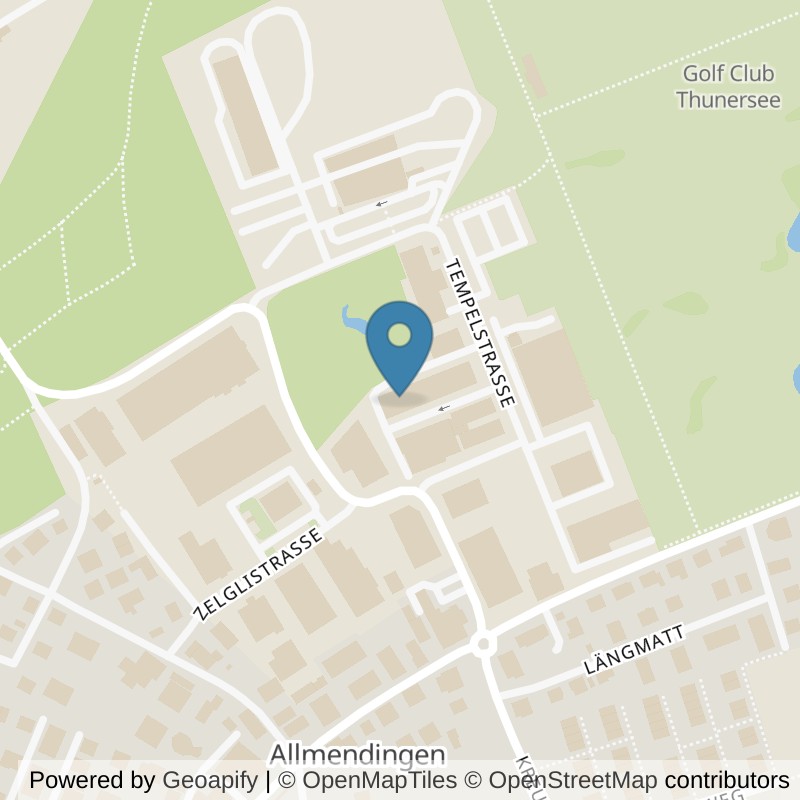 Map: location of self-fitness.ch AG (Thun-Allmendingen) in Thun