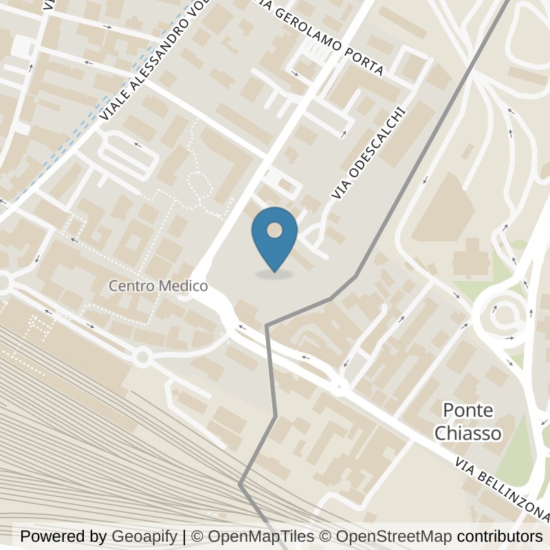 Map: location of SevenBlocks in Chiasso