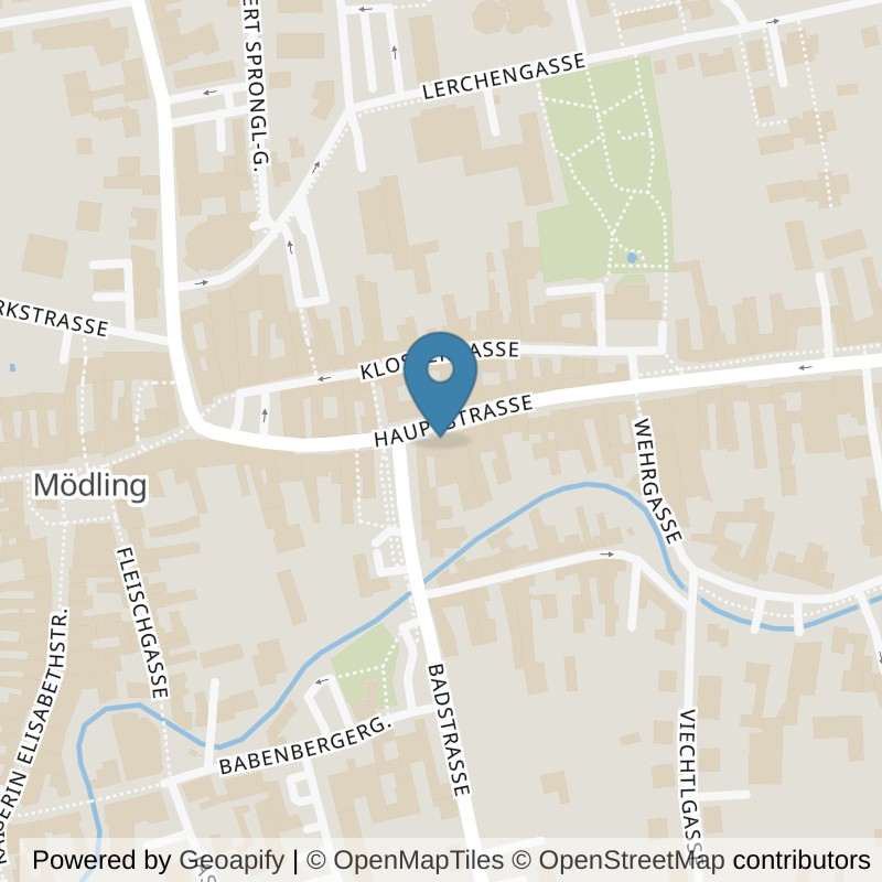 Map: location of Shakti Spirits Mödling in Mödling