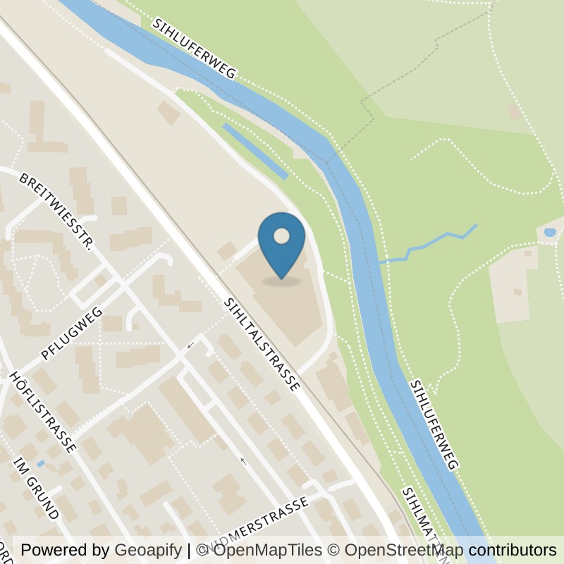Map: location of Sihlsports in Langnau am Albis
