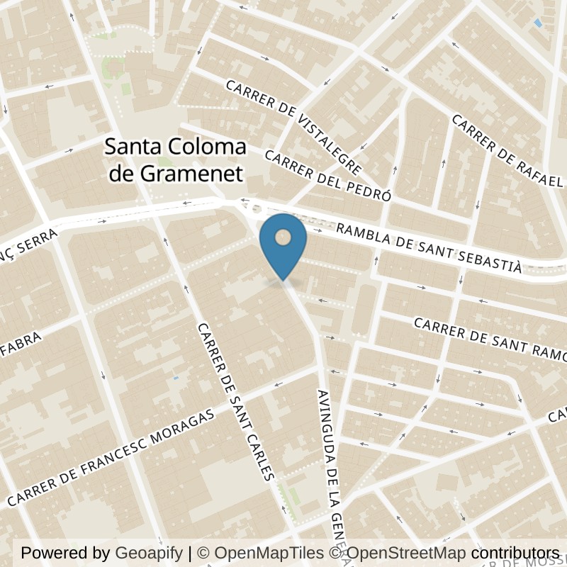 Map: location of Snap Fitness Santa Coloma in Santa Coloma de Gramenet