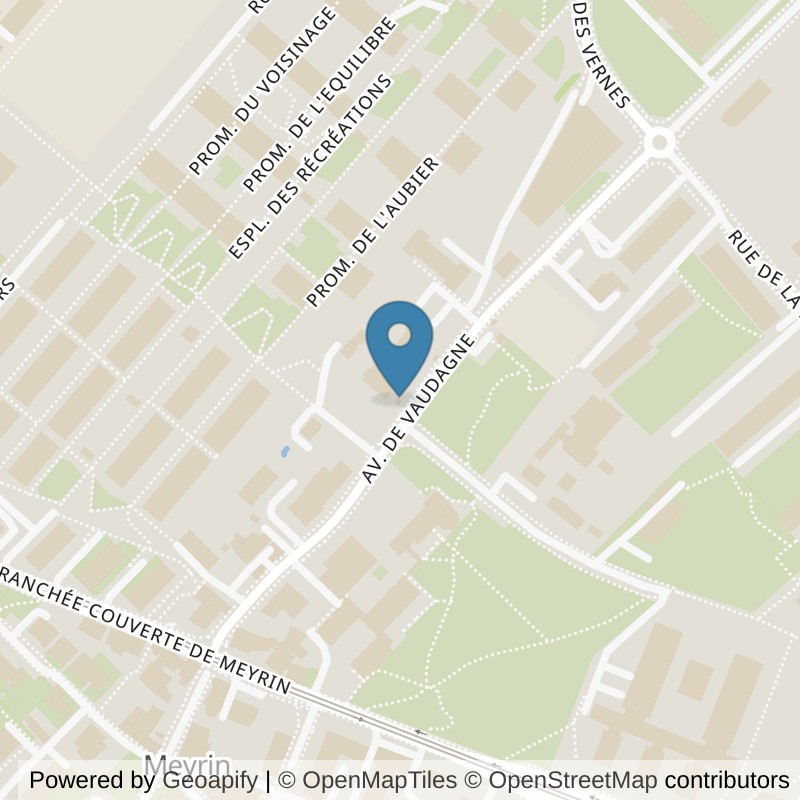 Map: location of Société Gymnastique Féminine de Meyrin in Meyrin