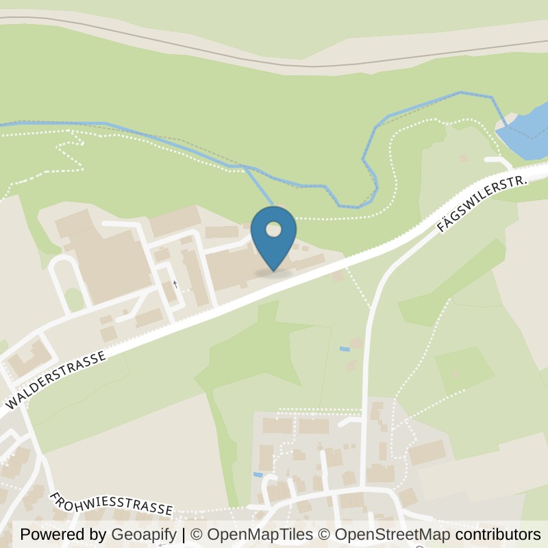 Map: location of Solunia in Rüti