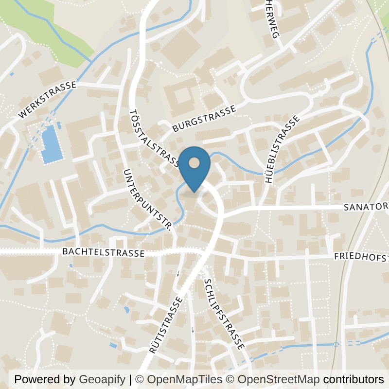Map: location of Sport Loft Fitness Center in Wald