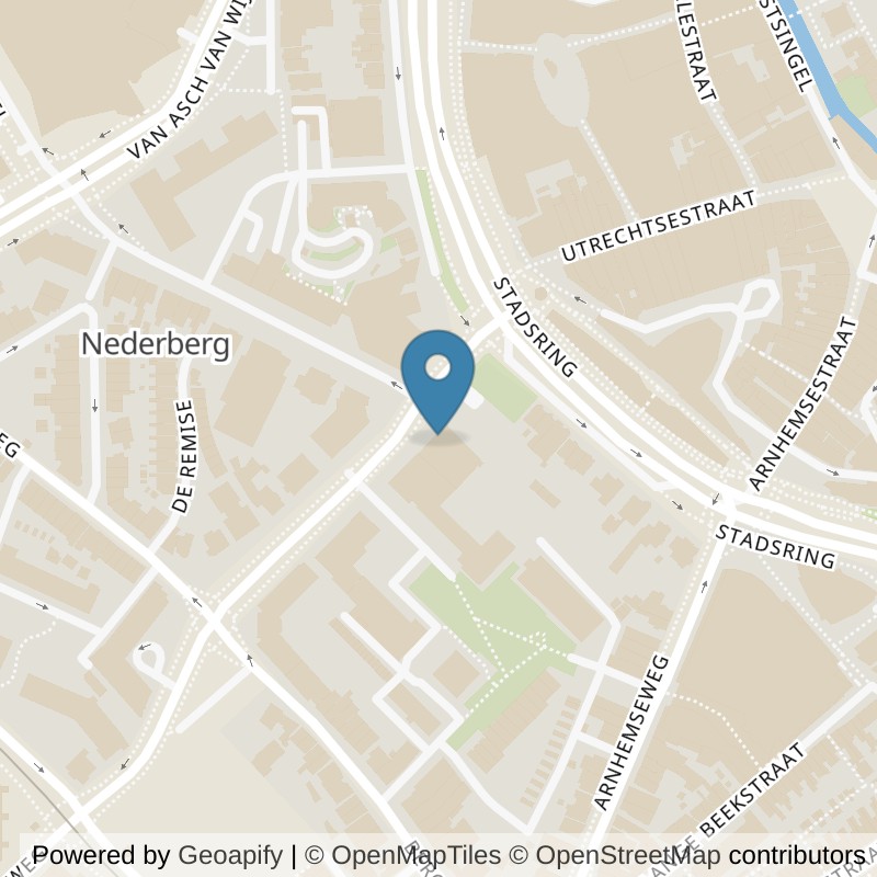 Map: location of SportCity Amersfoort Centrum in Amersfoort