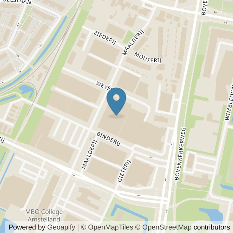 Map: location of SportCity Amstelveen in Amstelveen