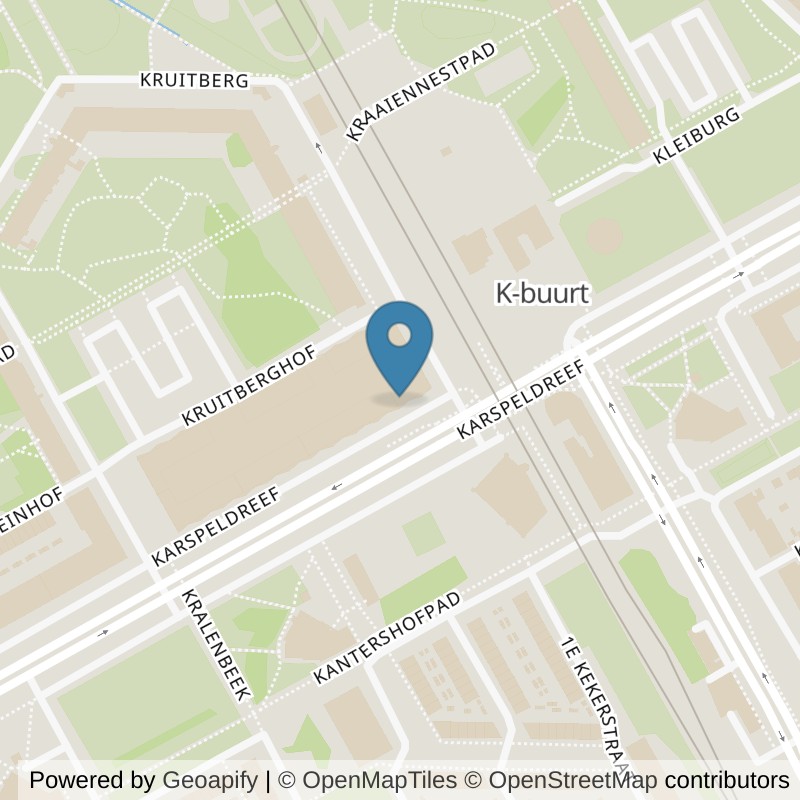 Map: location of SportCity Amsterdam Karspeldreef in Amsterdam