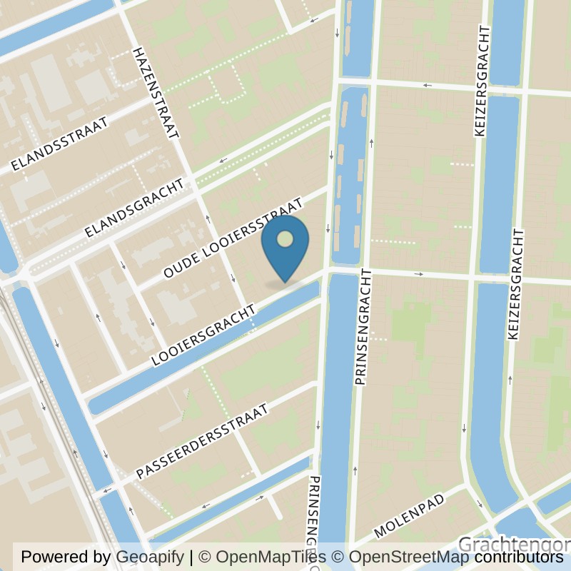 Map: location of SportCity Amsterdam Looiersgracht in Amsterdam