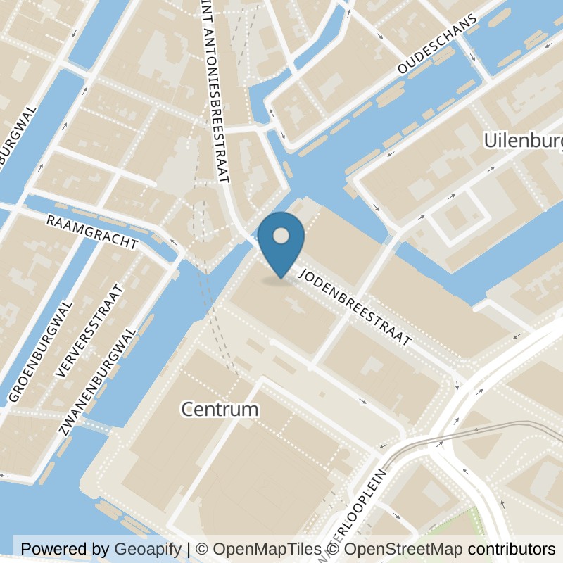 Map: location of SportCity Amsterdam Waterlooplein in Amsterdam
