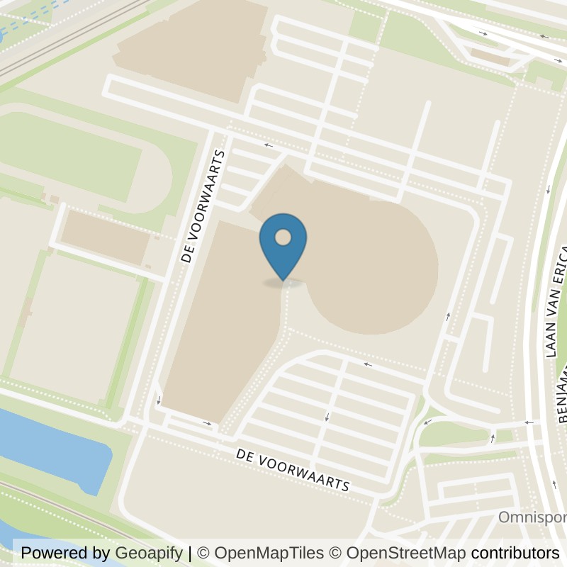 Map: location of SportCity Apeldoorn in Apeldoorn
