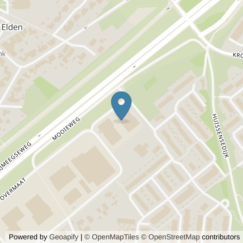 Map: location of SportCity Arnhem Overmaat in Arnhem