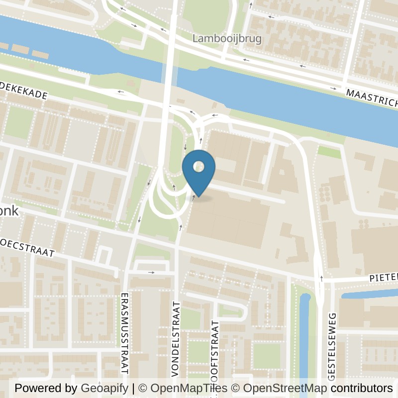 Map: location of SportCity Den Bosch in Den Bosch
