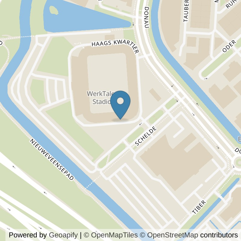 Map: location of SportCity Den Haag ADO in Den Haag