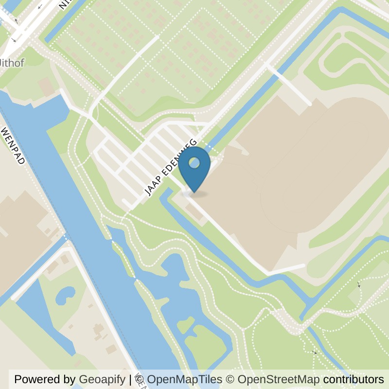 Map: location of SportCity Den Haag De Uithof in Den Haag