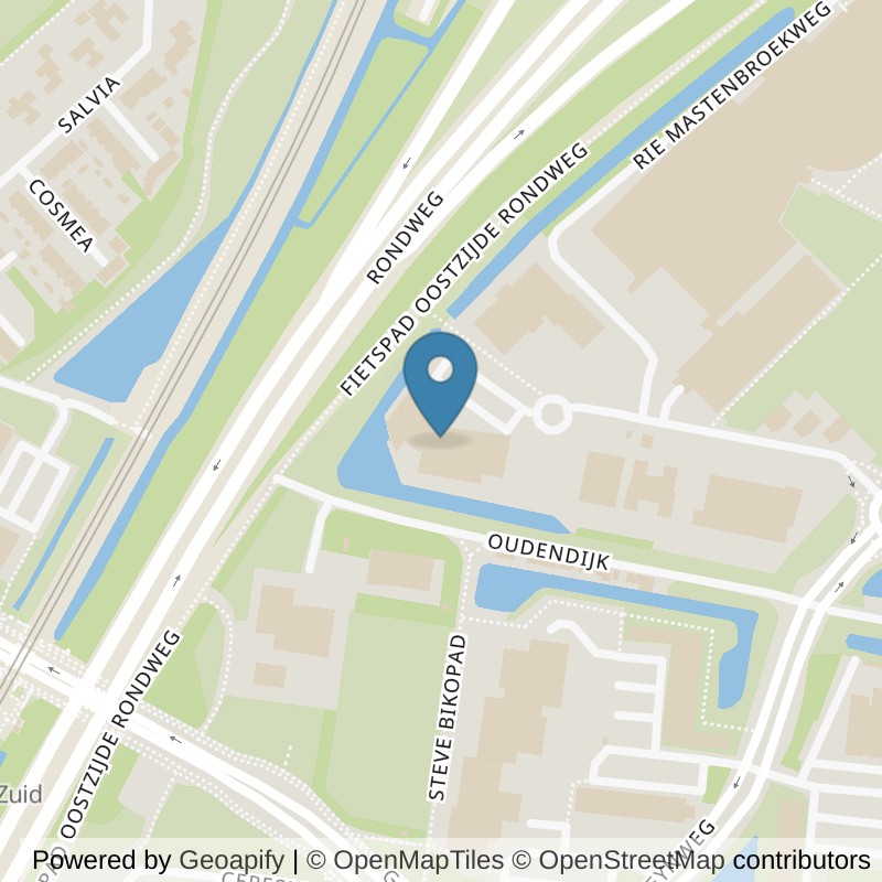 Map: location of SportCity Dordrecht Sportboulevard in Dordrecht