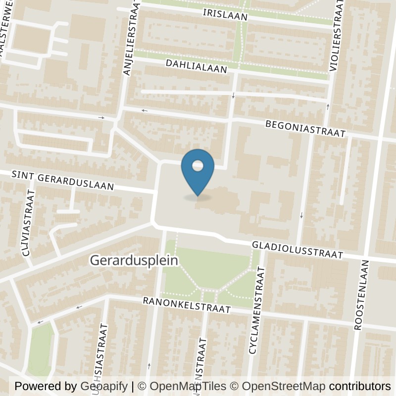 Map: location of SportCity Eindhoven Gerarduskerk in Eindhoven