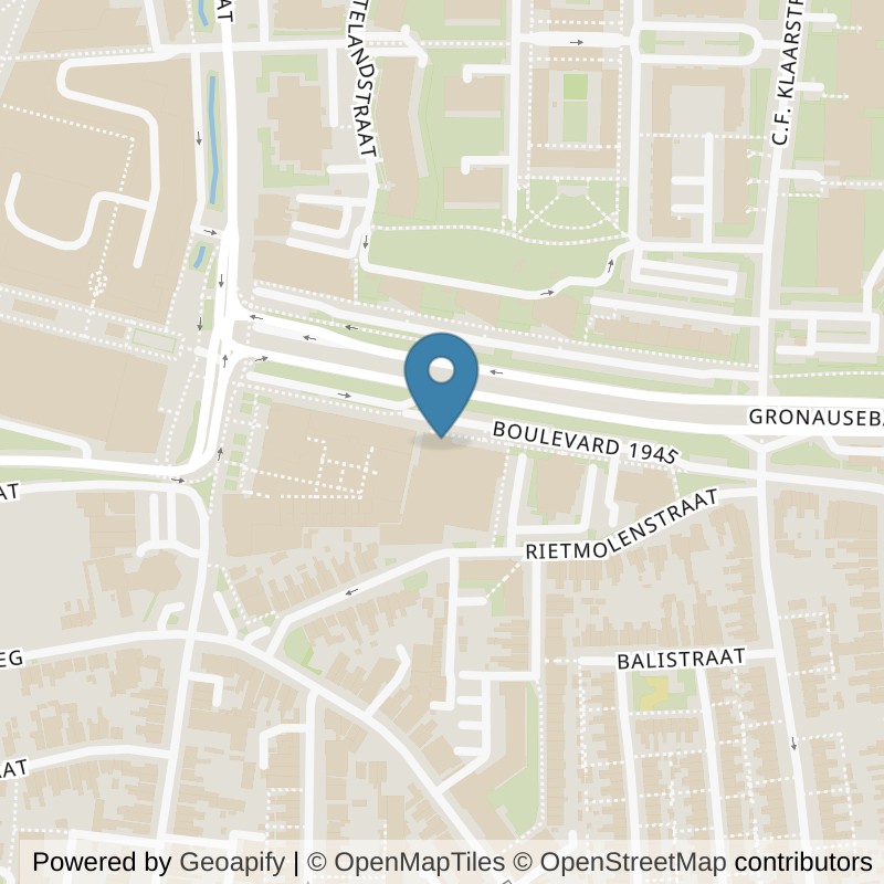 Map: location of SportCity Enschede Boulevard in Enschede