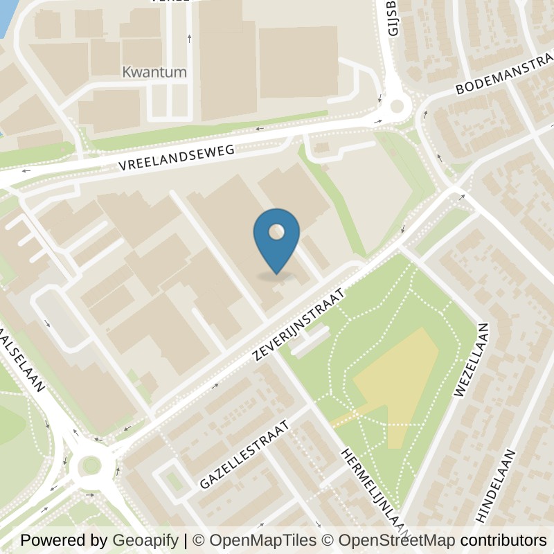 Map: location of SportCity Hilversum in Hilversum