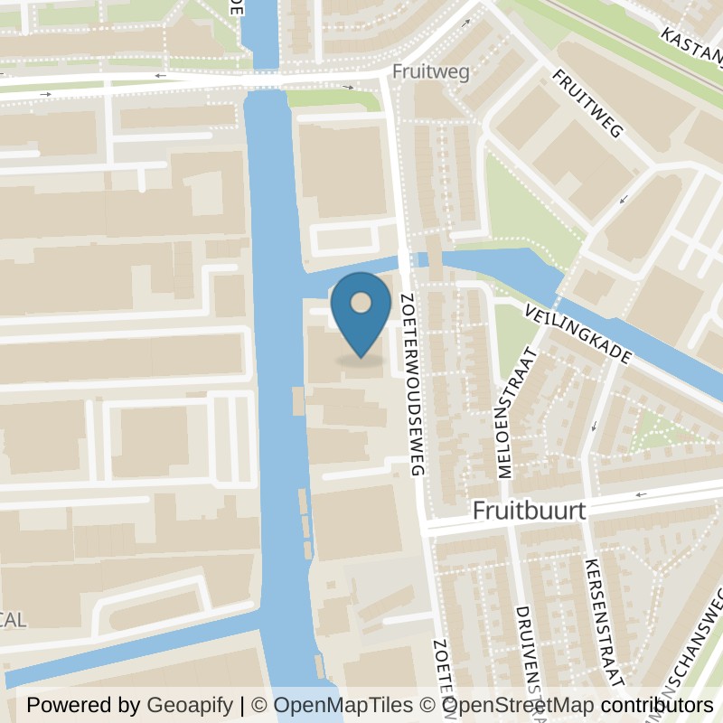Map: location of SportCity Leiden Vlietlijn in Leiden