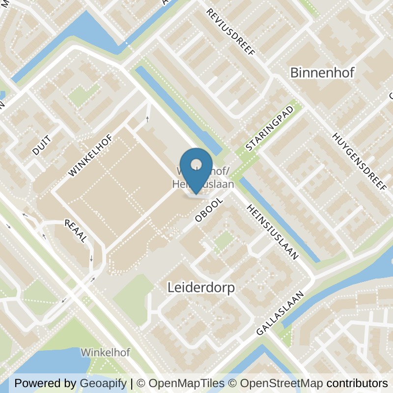 Map: location of SportCity Leiderdorp Winkelhof in Leiderdorp