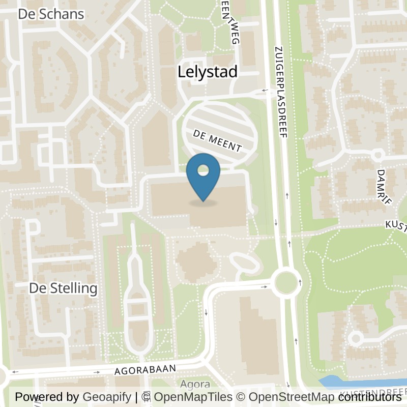 Map: location of SportCity Lelystad in Lelystad