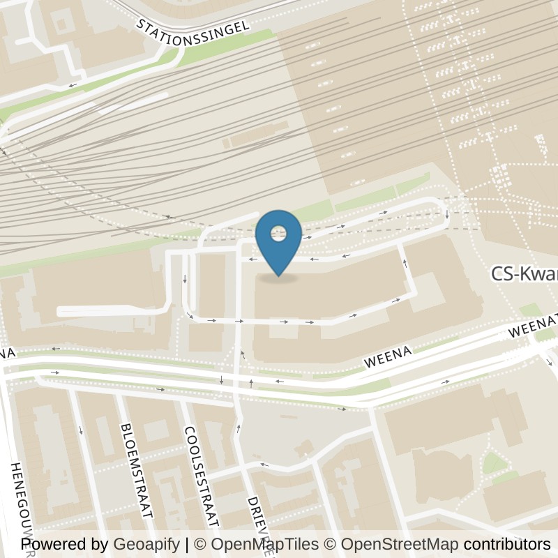 Map: location of SportCity Rotterdam Conradstraat in Rotterdam