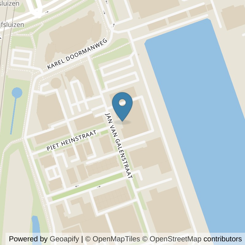 Map: location of SportCity Schiedam in Schiedam