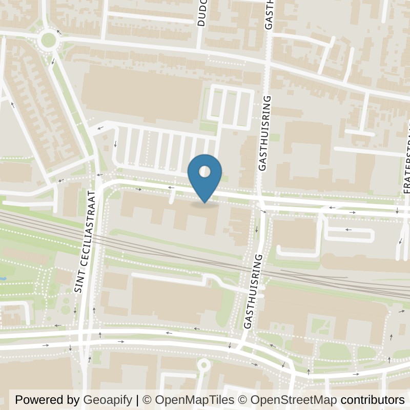 Map: location of SportCity Tilburg Brokxlaan in Tilburg