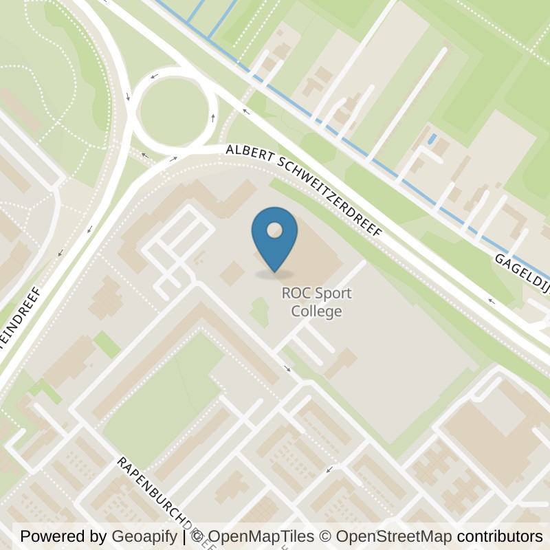 Map: location of SportCity Utrecht Overvecht in Utrecht