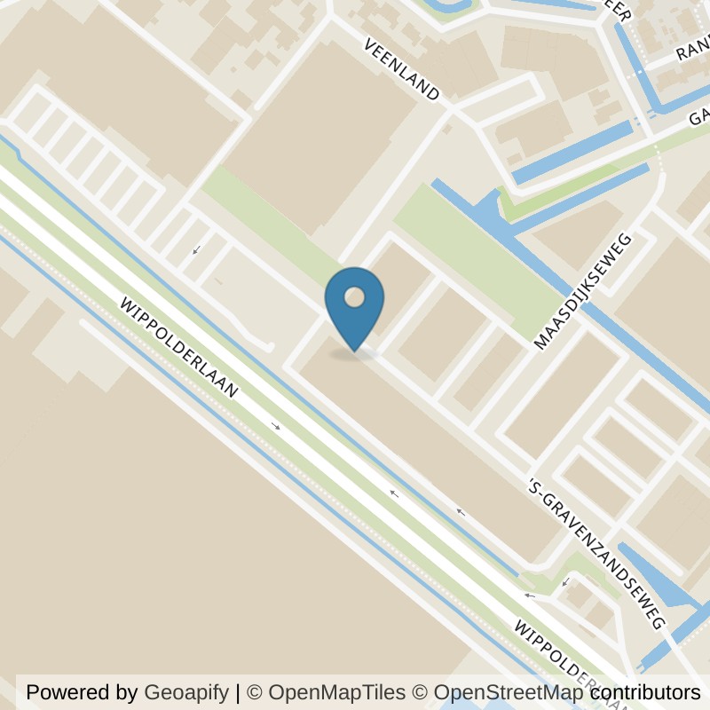 Map: location of SportCity Wateringen in Wateringen