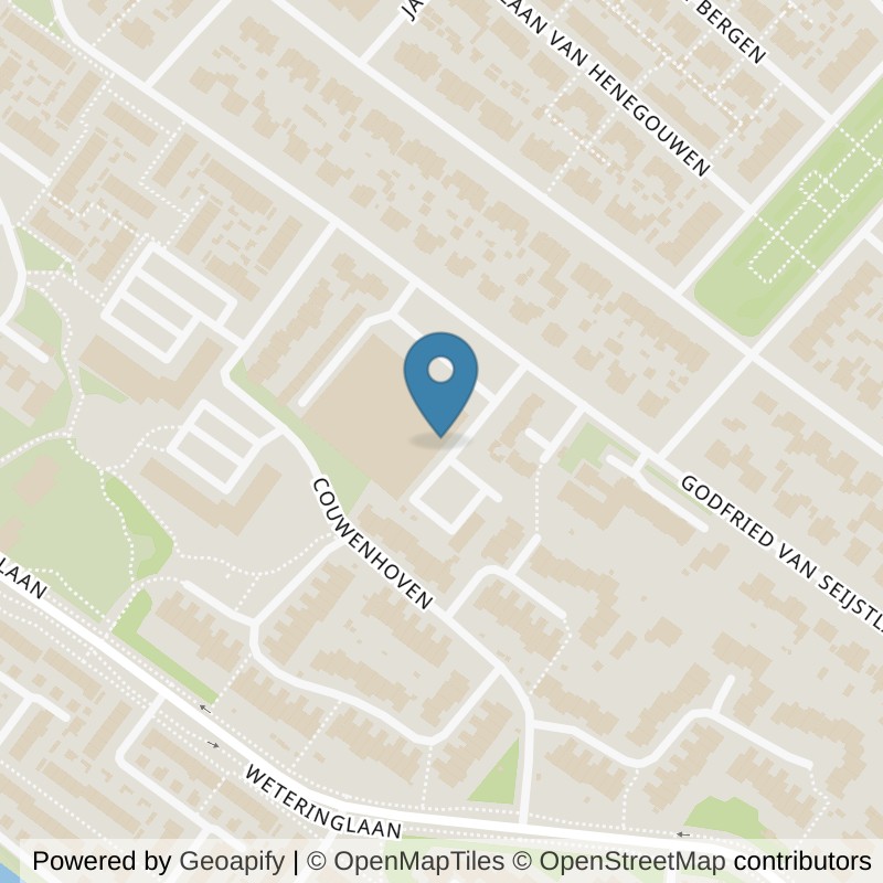 Map: location of SportCity Zeist Godfried van Seijstlaan in Zeist