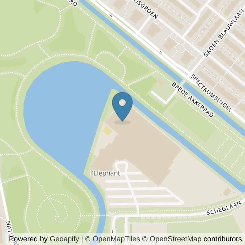 Map: location of SportCity Zoetermeer Scheglaan in Zoetermeer