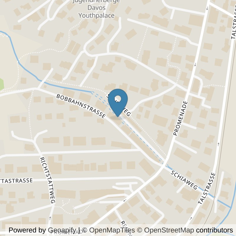 Map: location of SportRuum Davos in Davos Platz