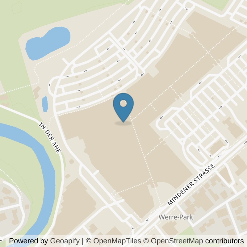 Map: location of Sports Club Bad Oeynhausen in Bad Oeynhausen