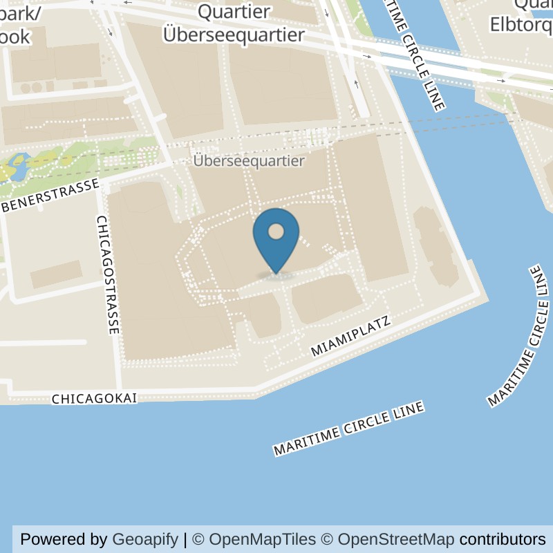 Map: location of Sports Club Hafencity in Hamburg