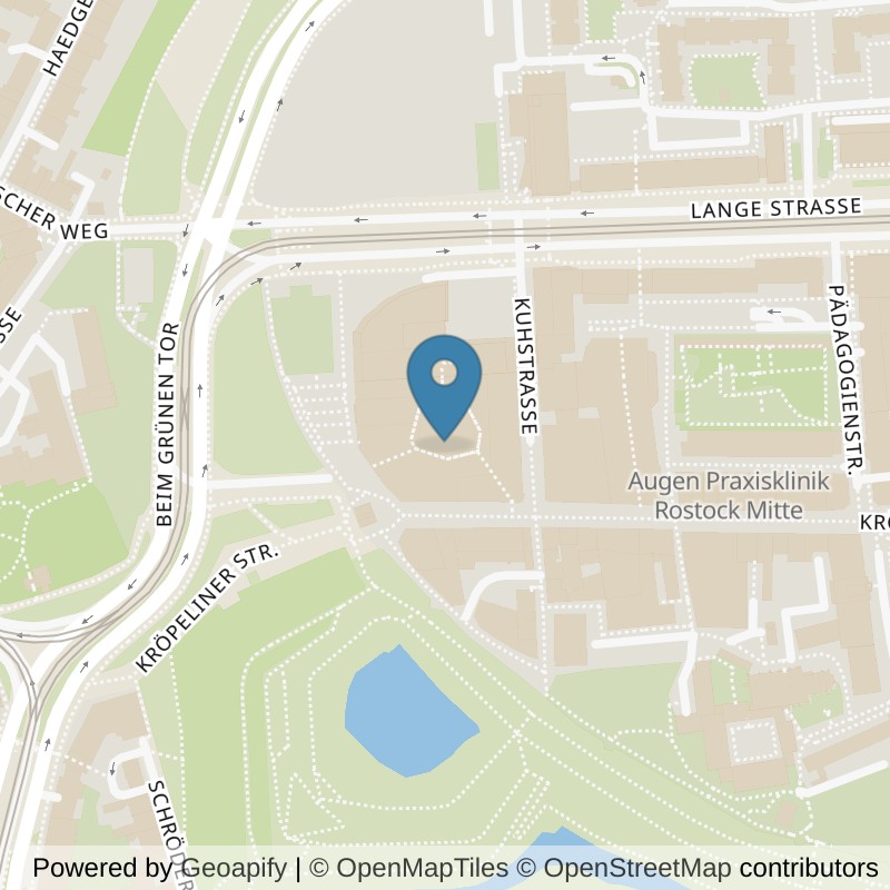 Map: location of Sports Club Rostock in Rostock