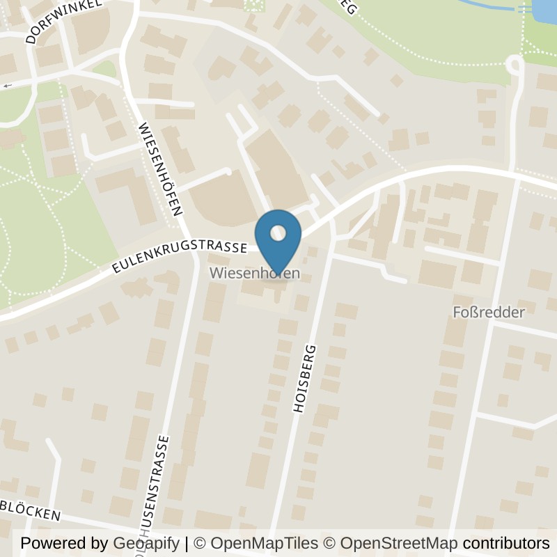 Map: location of Sports Club Volksdorf in Hamburg