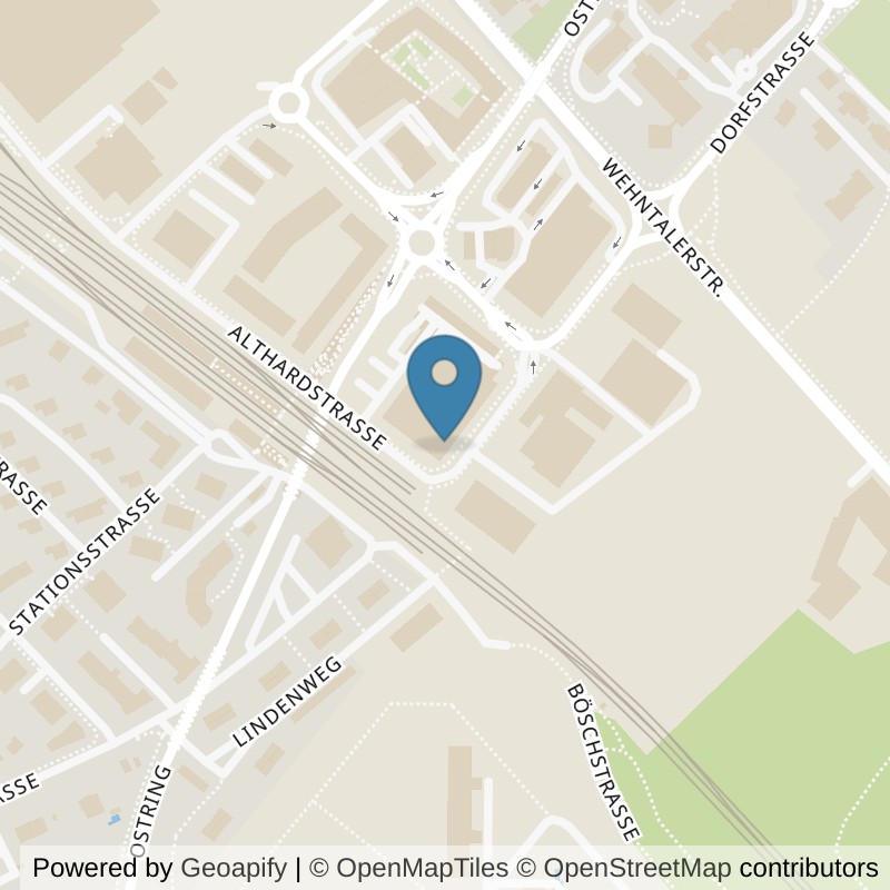 Map: location of Sports Performance Fitness 24 in Regensdorf